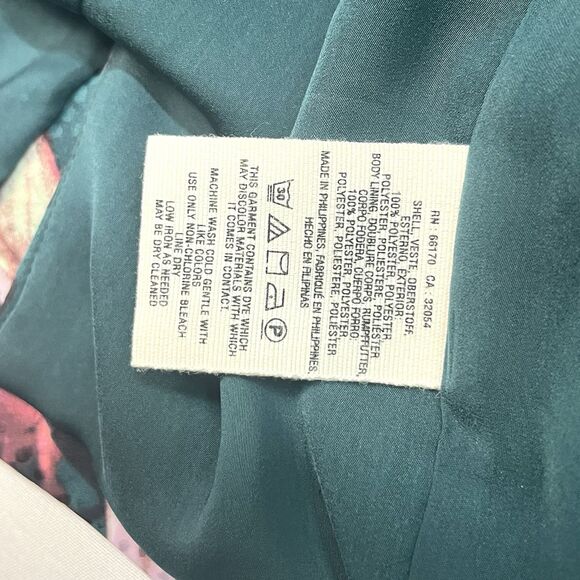 Anthropologie Cartonnier Rihan Floral Print Blazer Jacket Sz 6 Coat Silky Career - Picture 3 of 7